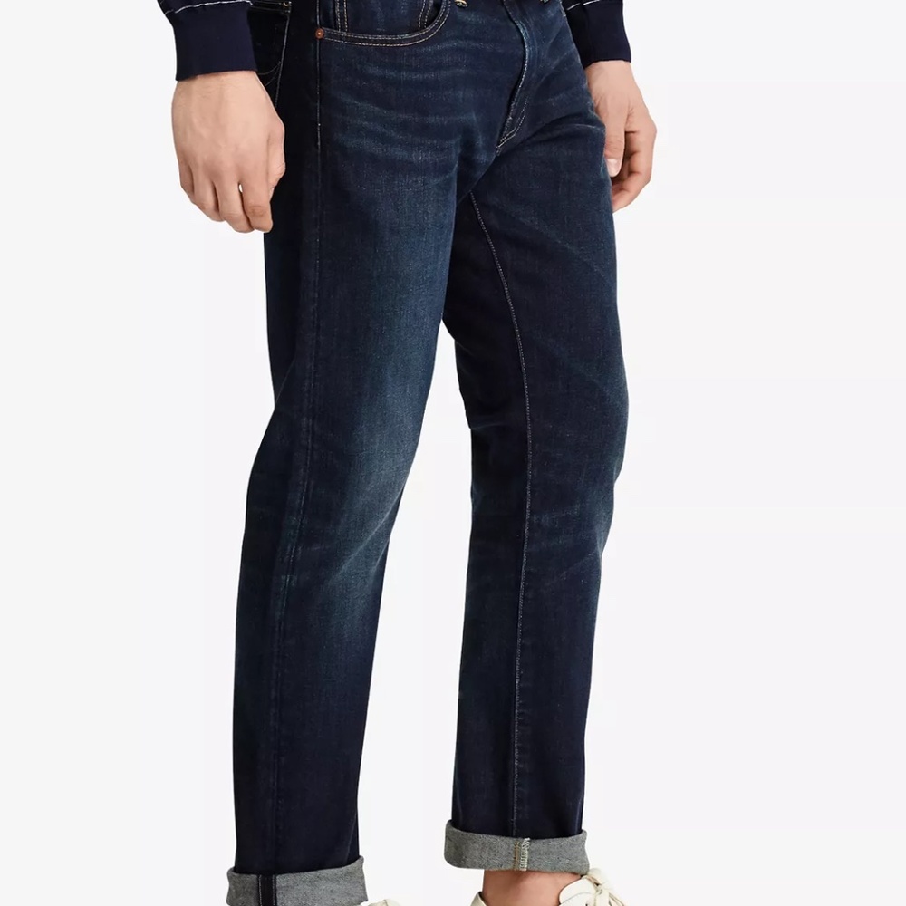 Jeans Only! Gently Used - POLO RALPH LAUREN Men Varick Slim Straight Jeans 38x34 - Picture 10 of 12